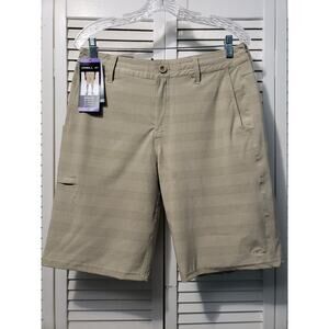 O’Neill Crossover Shorts Men’s Size 30 Pelican Beige Hybrid Swim Golf Fitness